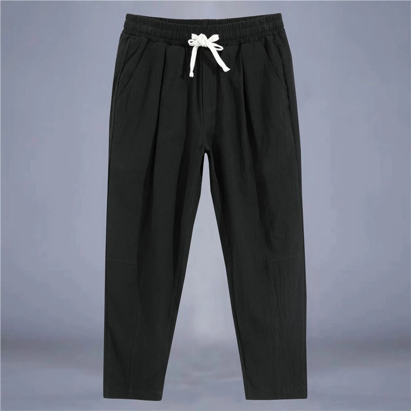 Loose Shorts Straight Drawstring Pants