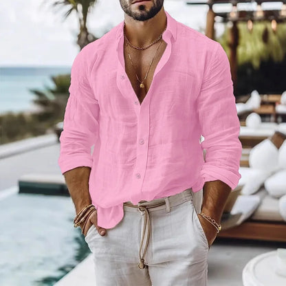 Cotton Linen Shirt for Men