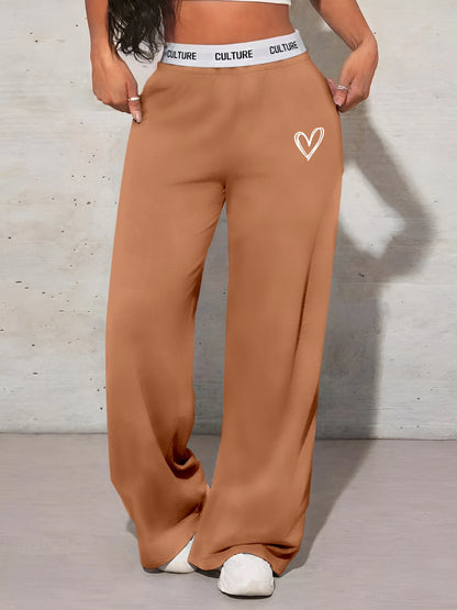 Women's Trousers Casual Loose Love