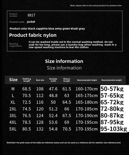 Men Outdoor Windproof Hiking Jackets