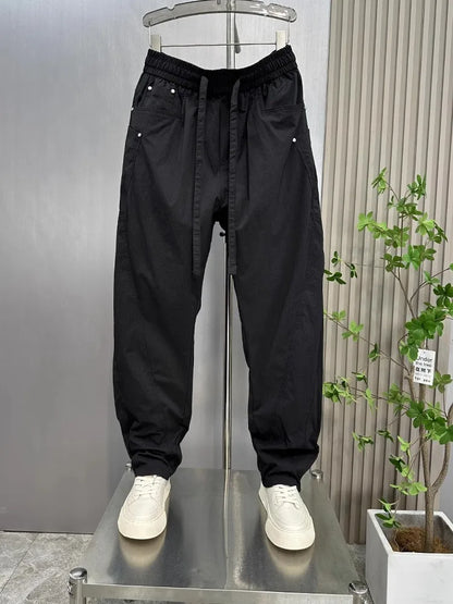 Men's Casual Pants Loose Straight Trousers