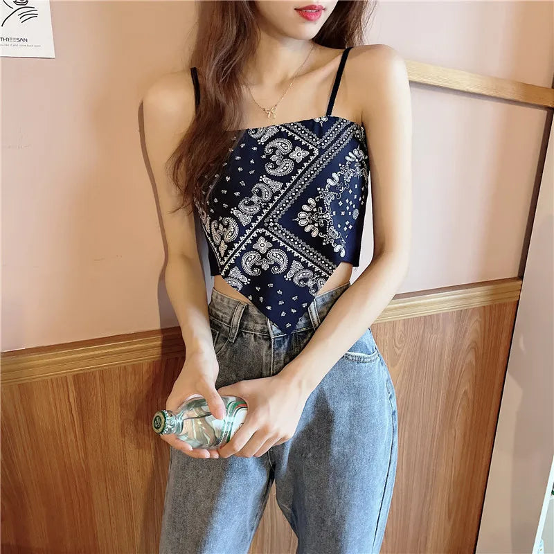 Woman Sexy Floral Tank Tops