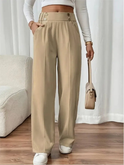 Women's Trousers Casual High-waisted Trousers