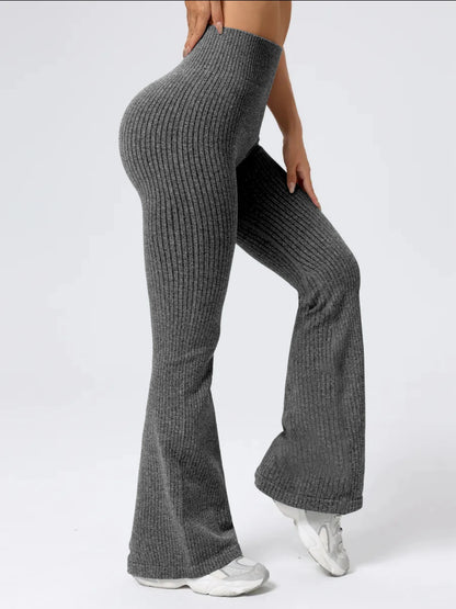 Women's High-Waist Bell Bottom Pants
