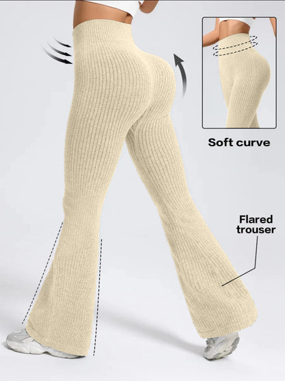 Women's High-Waist Bell Bottom Pants