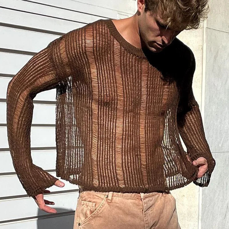 Sexy T-shirt Bottoming Streetwera Men