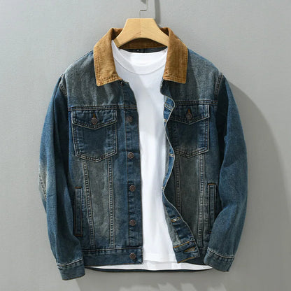 Patchwork Denim Jackets for Men