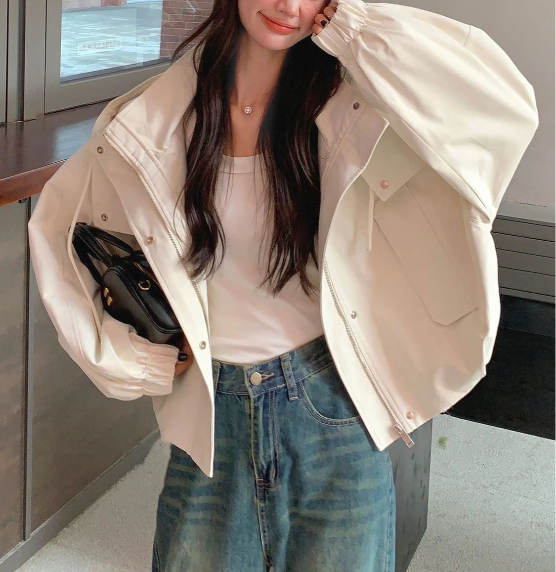 Workwear Hooded Jacket for Women