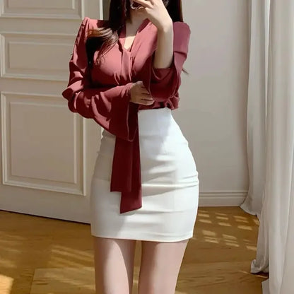 Tight Female Skirts High Waist
