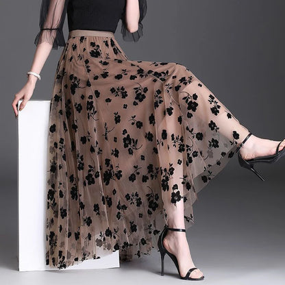 Korean Women Tulle Skirt Fashion Summer Hook