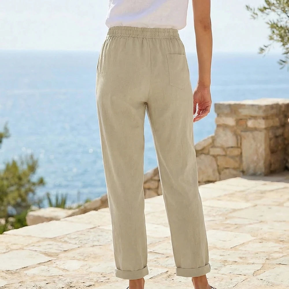 Women's Pants Cotton Linen Trousers