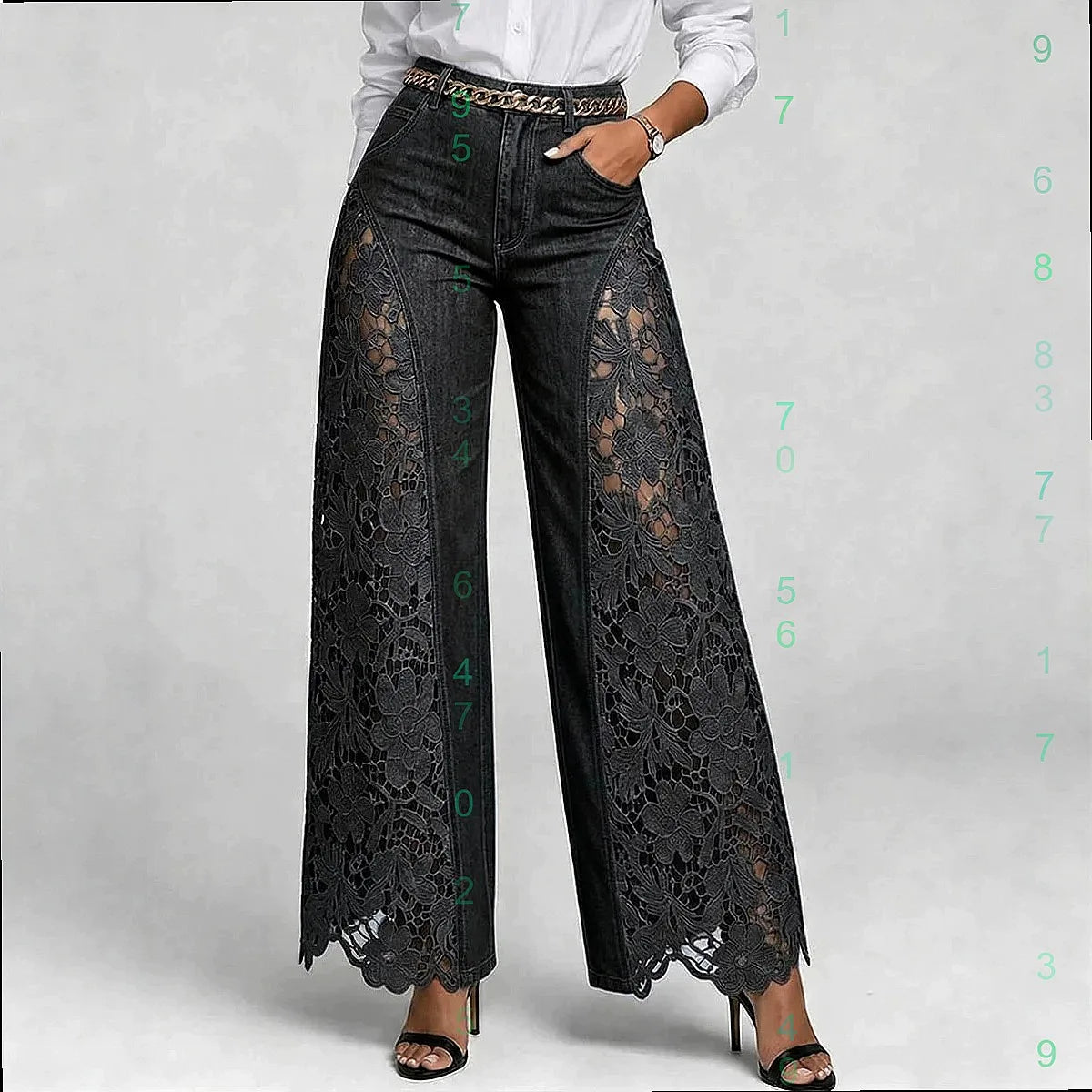 High Waist Wide Leg Pants