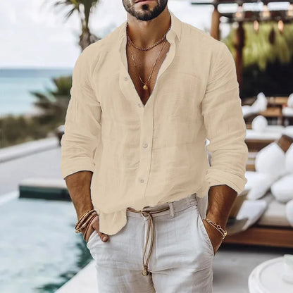 Cotton Linen Shirt for Men