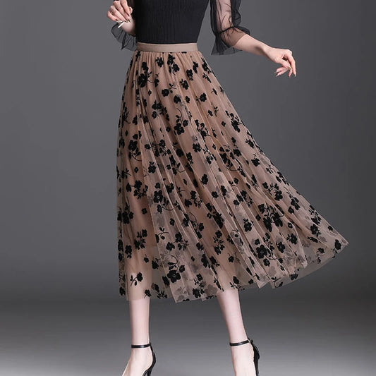 Korean Women Tulle Skirt Fashion Summer Hook