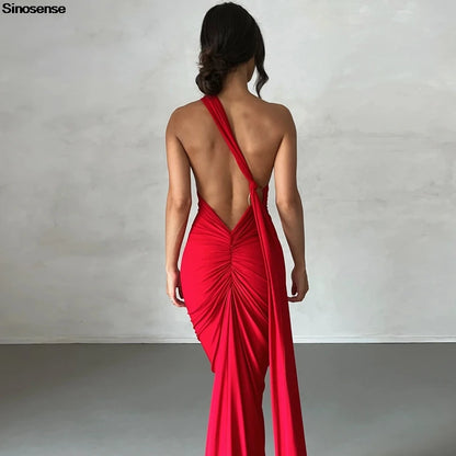 Womens Elegant Evening Party Cocktail Long Dress