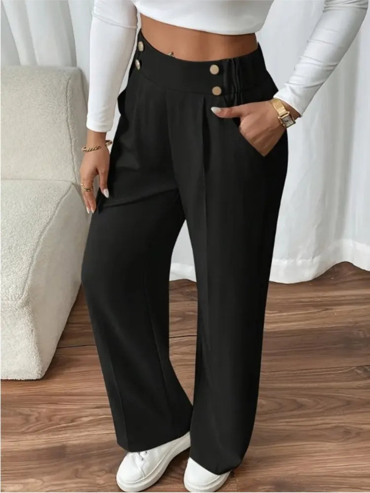 Women's Trousers Casual High-waisted Trousers