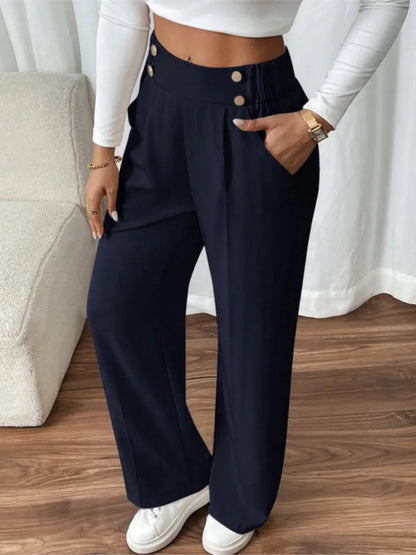Women's Trousers Casual High-waisted Trousers