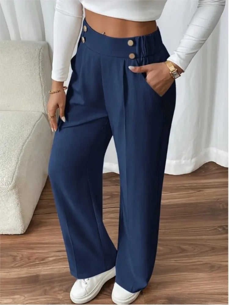 Women's Trousers Casual High-waisted Trousers