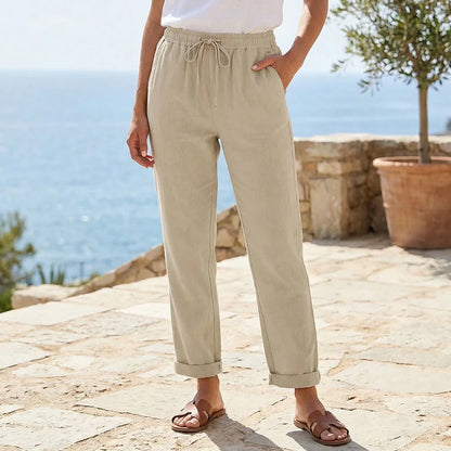 Women's Pants Cotton Linen Trousers