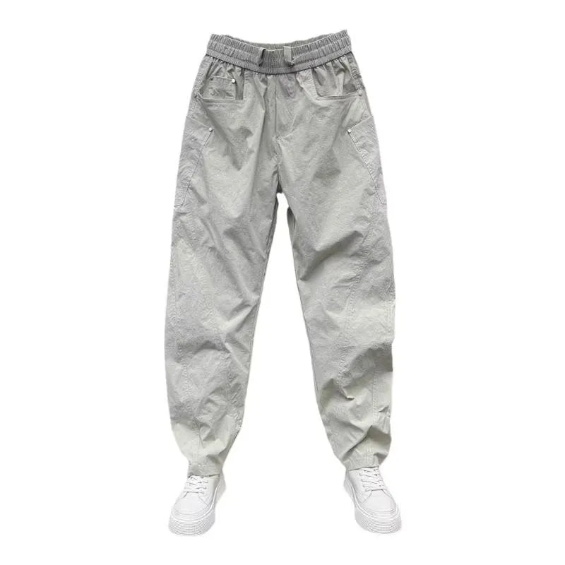Men's Casual Pants Loose Straight Trousers