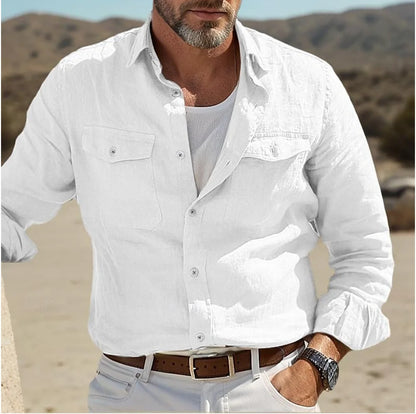 Man Business Gentleman Denim Shirts