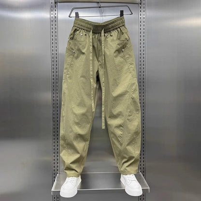 Men's Casual Pants Loose Straight Trousers