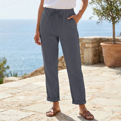 Women's Pants Cotton Linen Trousers