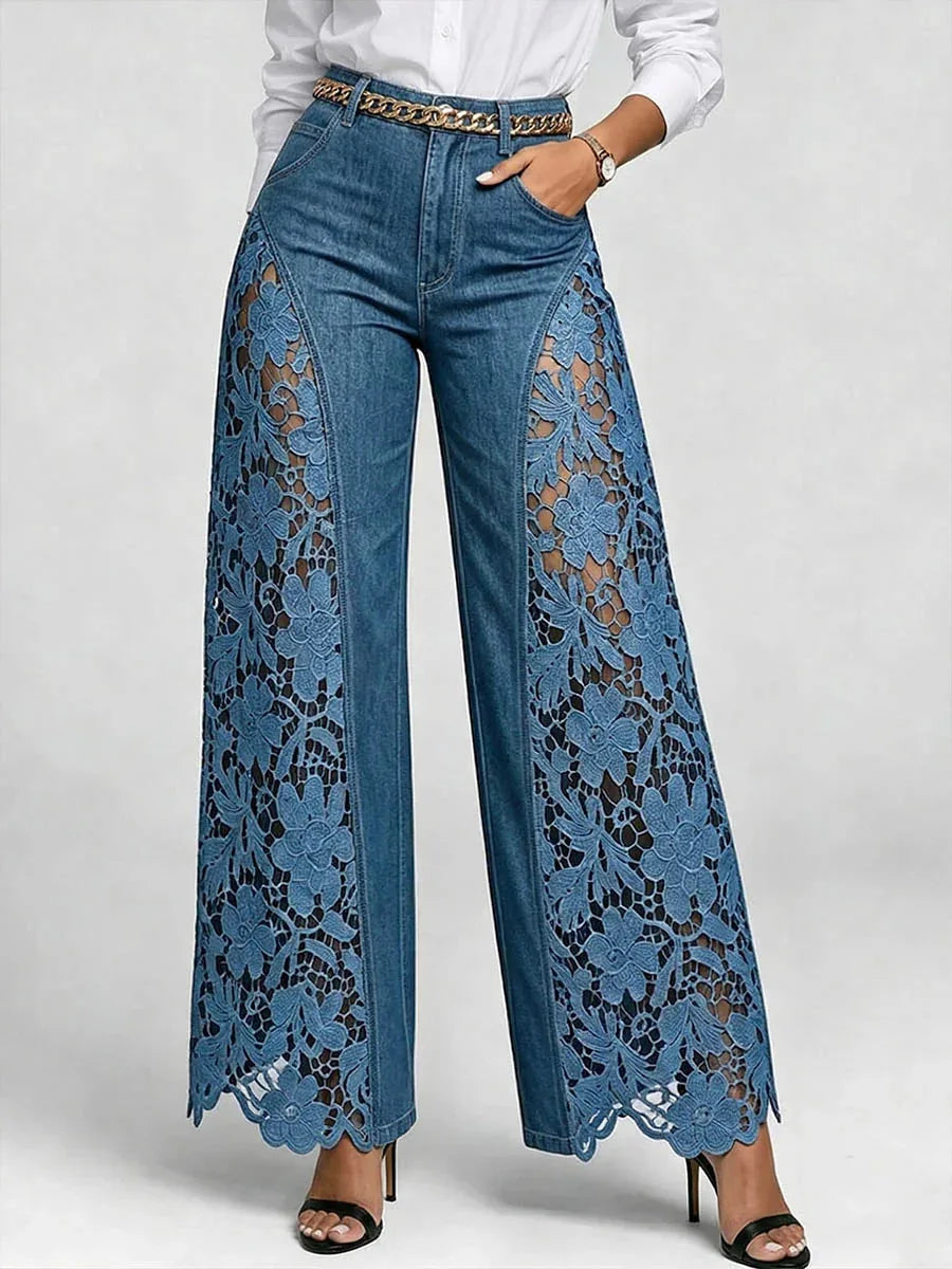 High Waist Wide Leg Pants