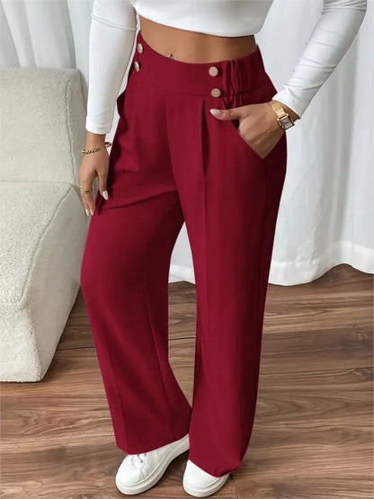 Women's Trousers Casual High-waisted Trousers