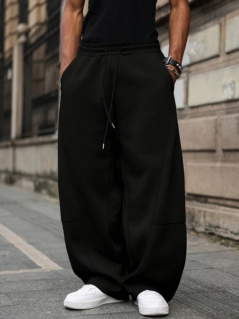 Men's Loose Wide-Leg Pants