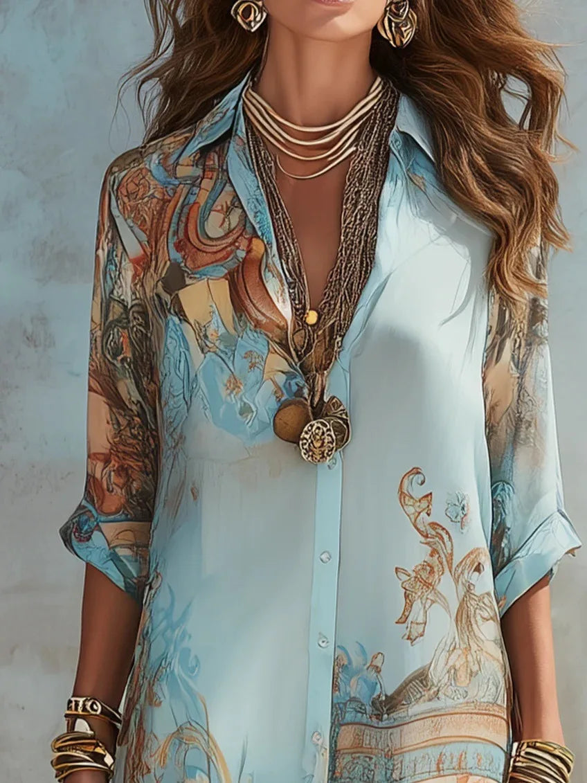 Elegant Shirt Dress for Women