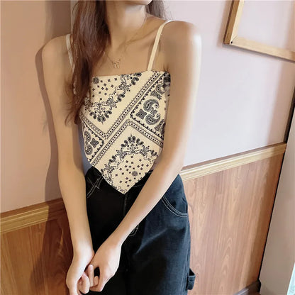 Woman Sexy Floral Tank Tops