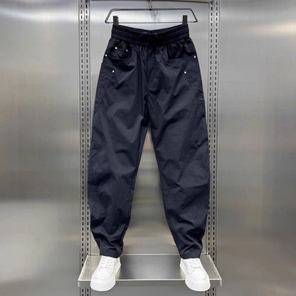 Men's Casual Pants Loose Straight Trousers