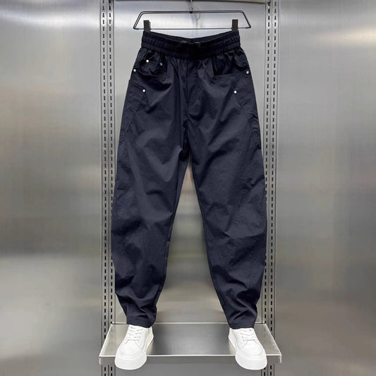 Men's Casual Pants Loose Straight Trousers