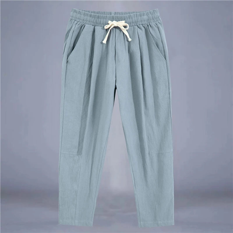 Loose Shorts Straight Drawstring Pants