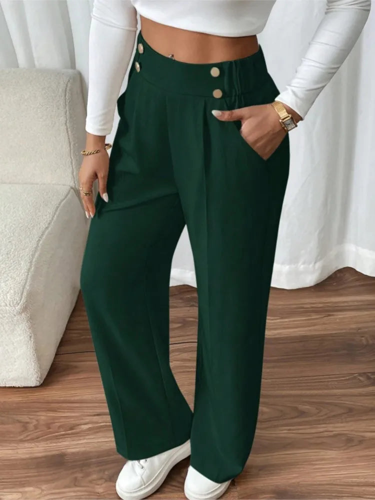 Women's Trousers Casual High-waisted Trousers