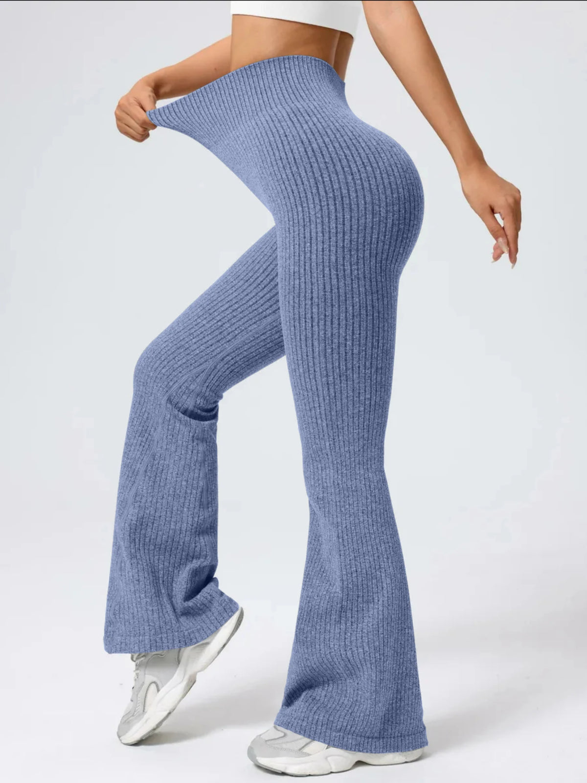 Women's High-Waist Bell Bottom Pants