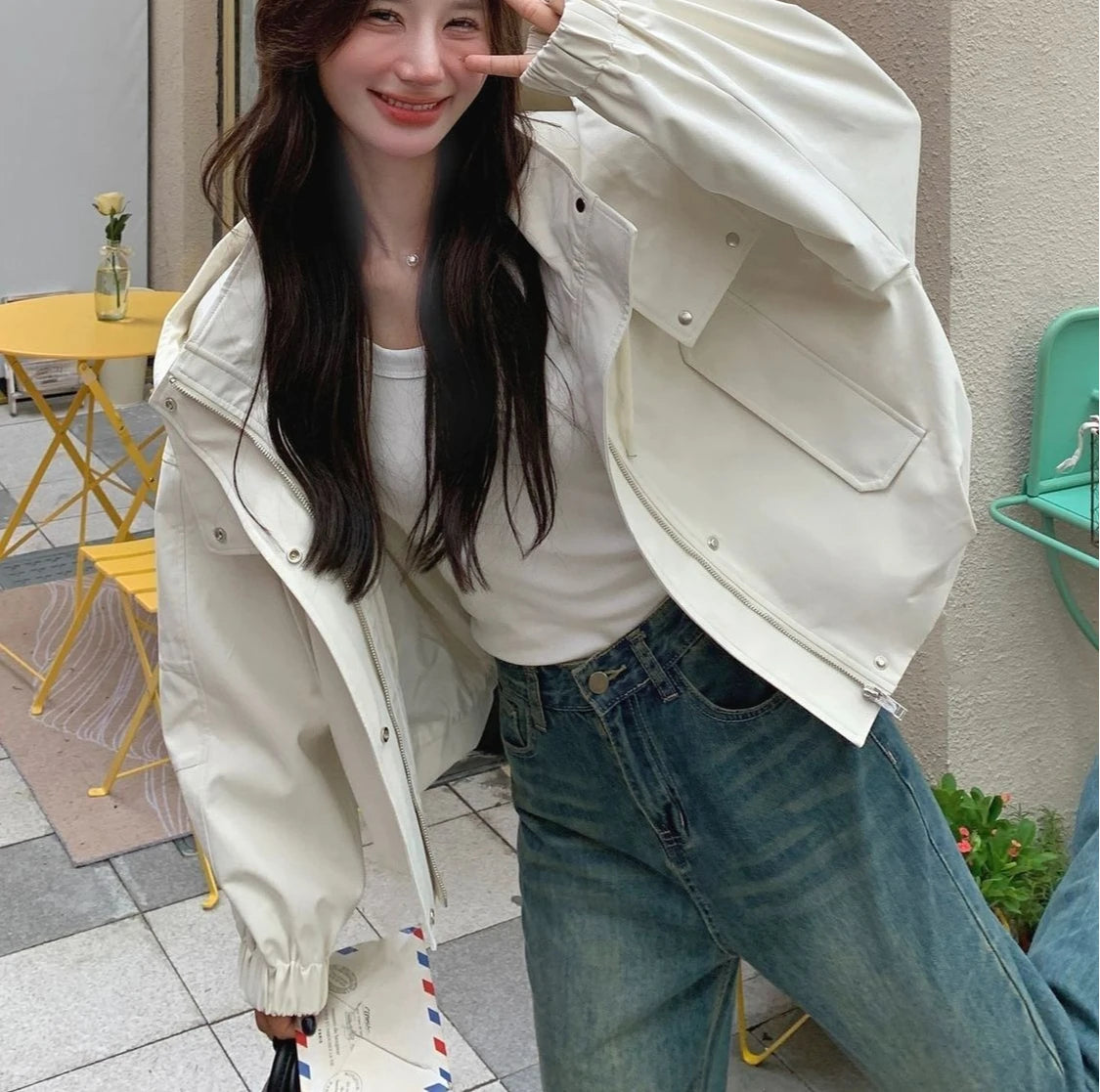Workwear Hooded Jacket for Women
