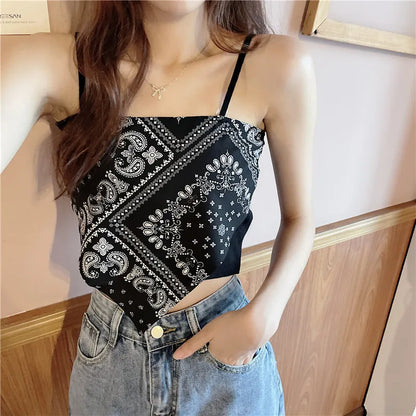 Woman Sexy Floral Tank Tops