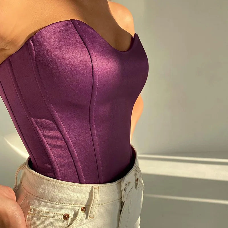 Solid Sleeveless Slim Skinny Top