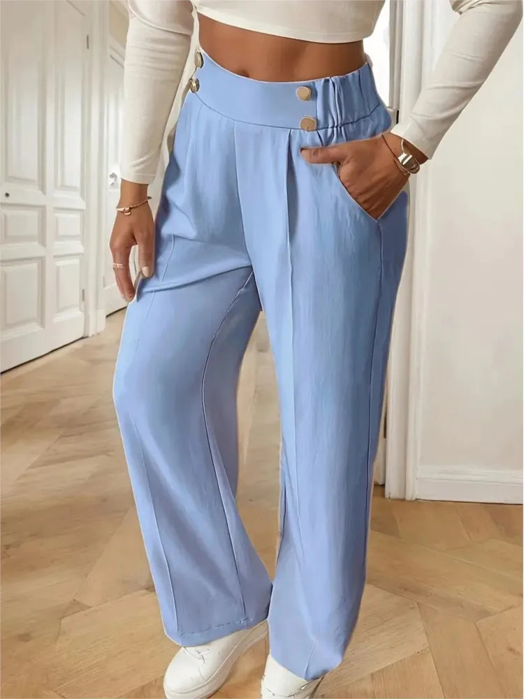Women's Trousers Casual High-waisted Trousers