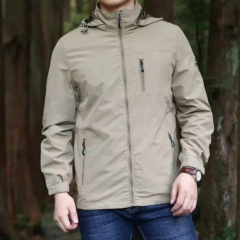 Men Outdoor Windproof Hiking Jackets