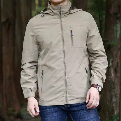 Men Outdoor Windproof Hiking Jackets