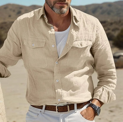 Man Business Gentleman Denim Shirts