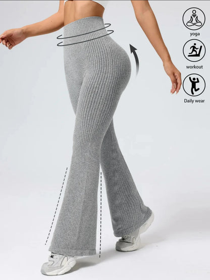 Women's High-Waist Bell Bottom Pants