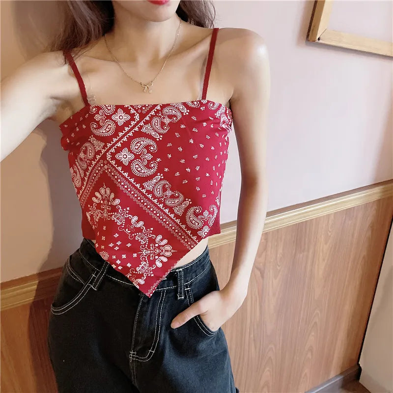 Woman Sexy Floral Tank Tops