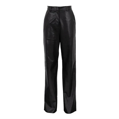 Fashion PU Leather Women's Pants