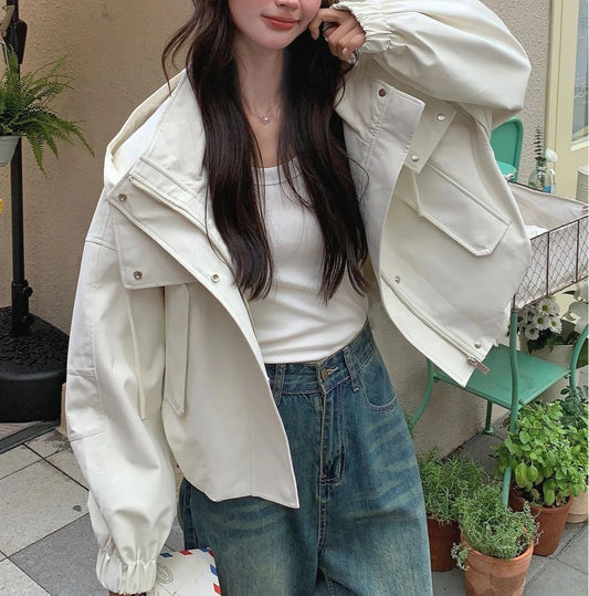 Workwear Hooded Jacket for Women
