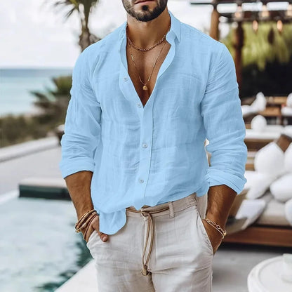 Cotton Linen Shirt for Men