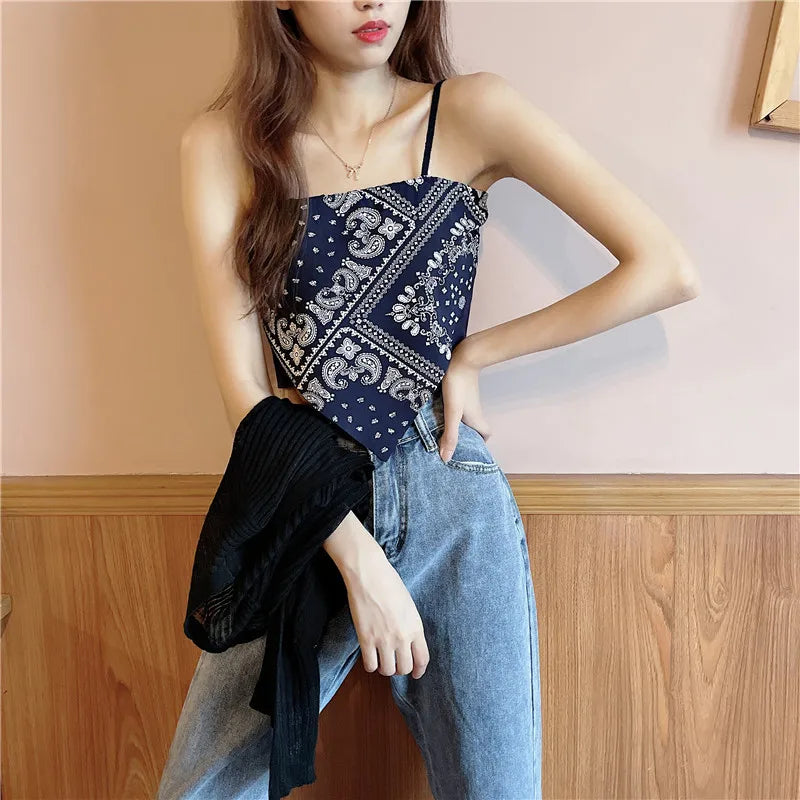 Woman Sexy Floral Tank Tops